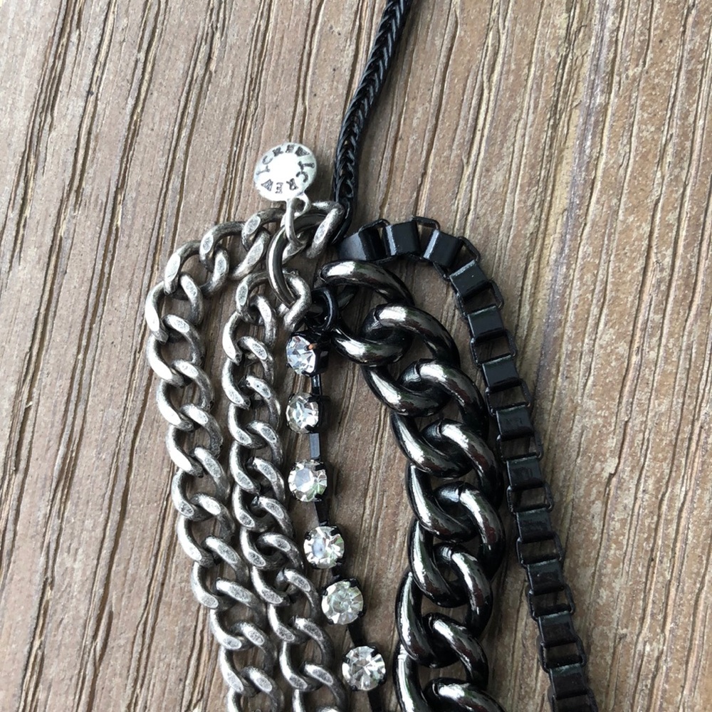 J Crew Mixed Chains Necklace - Picture 2 of 7
